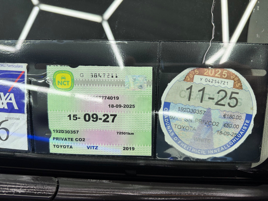 2019 Toyota Vitz 1.0 VVT-i 3Dr Terra €13,900