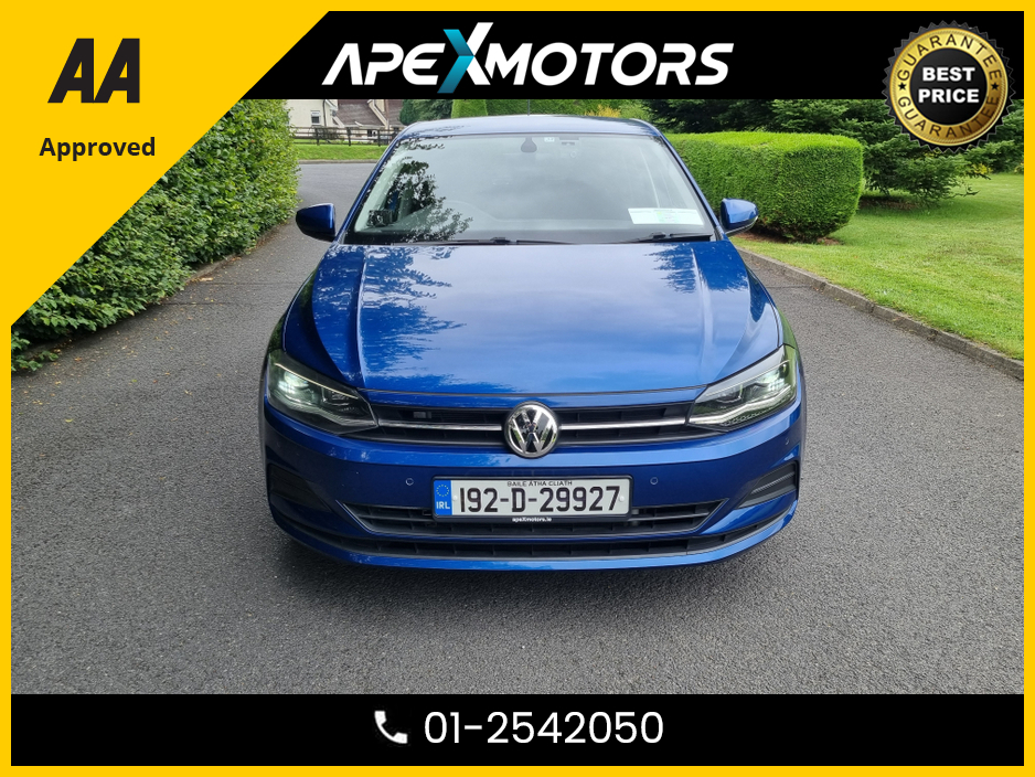 2019 Volkswagen Polo FINANCE ARRANGED * 1.0 NEW MODEL  * TOP-SPEC * LOW LOW KMs * TSi-COMFORTLINE * NEW NCT SEP-27 * AUTOMATIC (DSG) * ONLY 25K KMs * AA APPROVED * 101 SAFETY CHECKLIST * IMMACULATE * COLOUR REVERSE CAMERA €16,949
