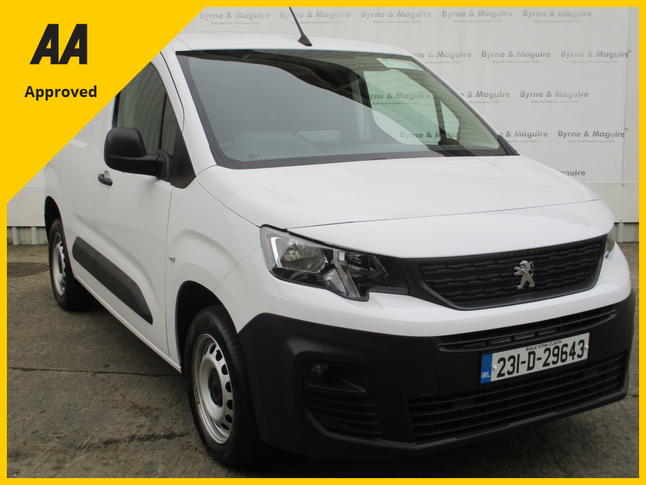 2023 Peugeot Partner ACTIVE PLUS 1.5 BLUE  HDI 100 TAX AND TESTED AND FULLY SERVICED 3 MONTHS WARRANTY AND 12 MONTHS AA COVER !! €21,950