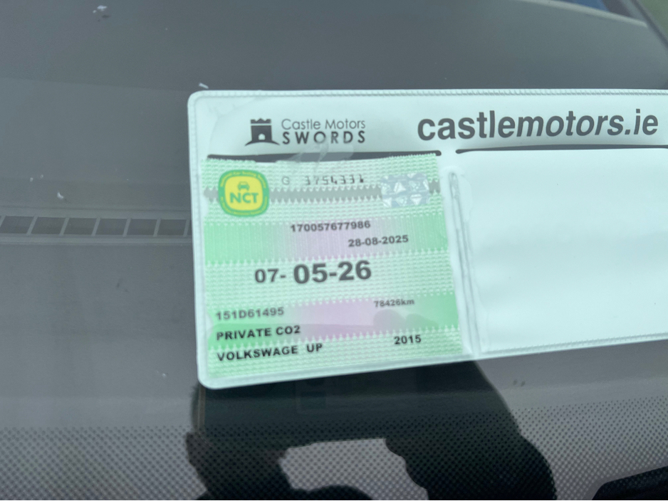 2015 Volkswagen up! SPOTLESS VW Up! READY TO GO , FINANCE AVAILABLE €8,950