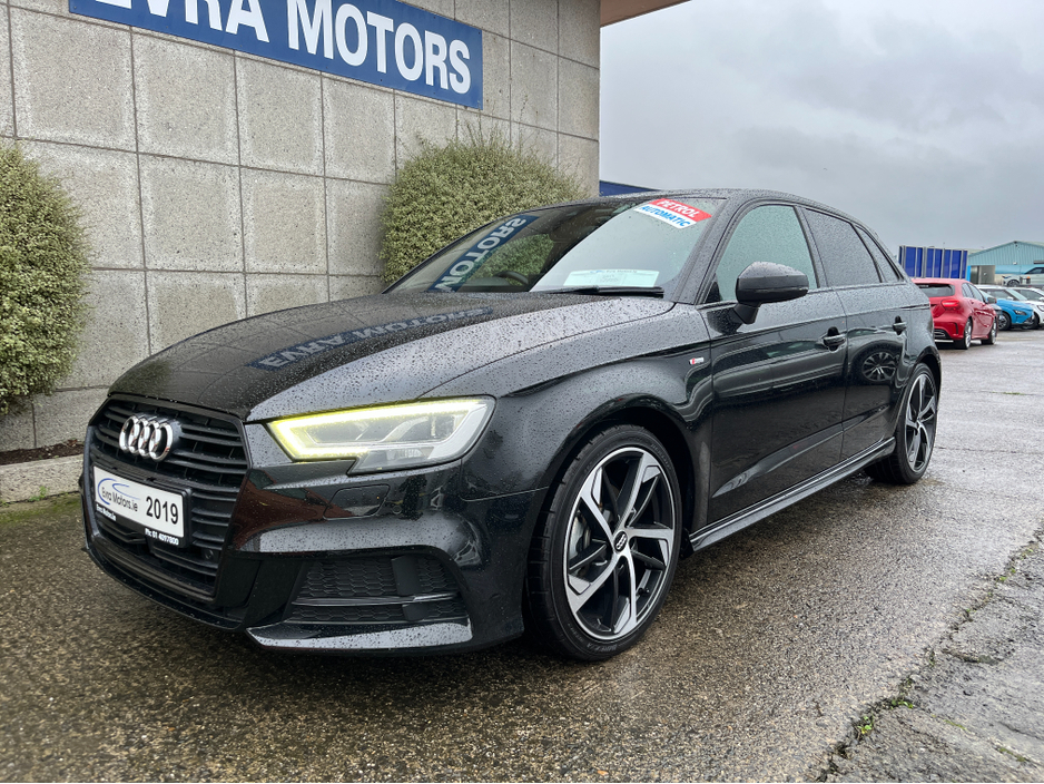 2019 Audi A3 SPORTBACK S-SLINE AUTOMATIC 1.4 PETROL //LOW MILES//HALF LEATHER HEATED SEATS//REVERSE CAMERA//KEYLESS ENTRY//ADAPTIVE CRUISE CONTROL// €23,950
