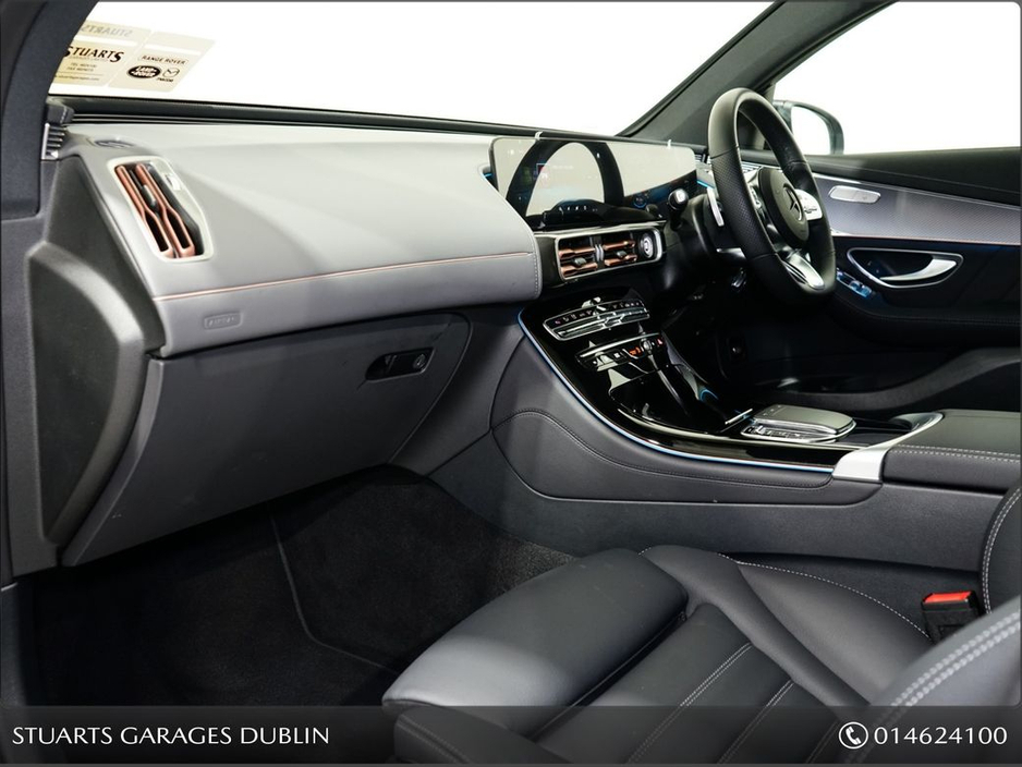 2023 Mercedes-Benz EQC EQC 400 AMG LINE: SELENITE GREY METALLIC WITH BLACK LEATHER, SUNROOF, 21” DIAMOND CUT TURBINE ALLOYS, SIDE RUNNING BOARDS, KEYLESS ENTRY €44,945