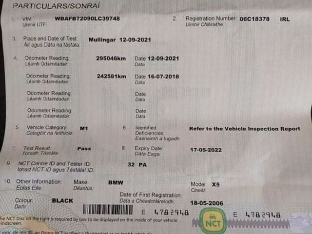 2006 BMW X5 3.0 D SPORT 5DR ZX54 E53 M57 €4,300
