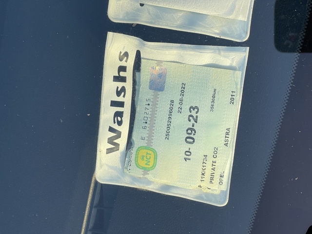 2011 Opel Astra SE 1.7 CDTI 125PS ECOFLEX 5DR €4,950