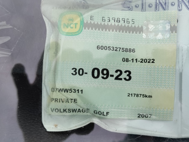 2007 Volkswagen Golf 1.4 SPORT 80BHP €1,950