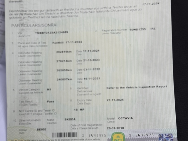 2010 Skoda Octavia ELEGANCE 1.6 CR 105HP 5DR €3,200