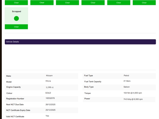 2010 Nissan Micra 1.2 XL 5DR ELITE €4,500