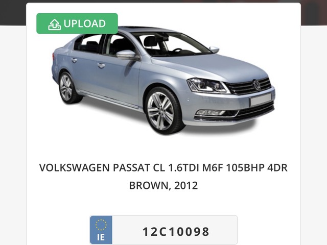 2012 Volkswagen Passat CL 1.6 TDI MANUAL 6SPEED FWD 105BHP 4DR €5,500